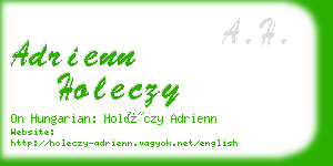 adrienn holeczy business card